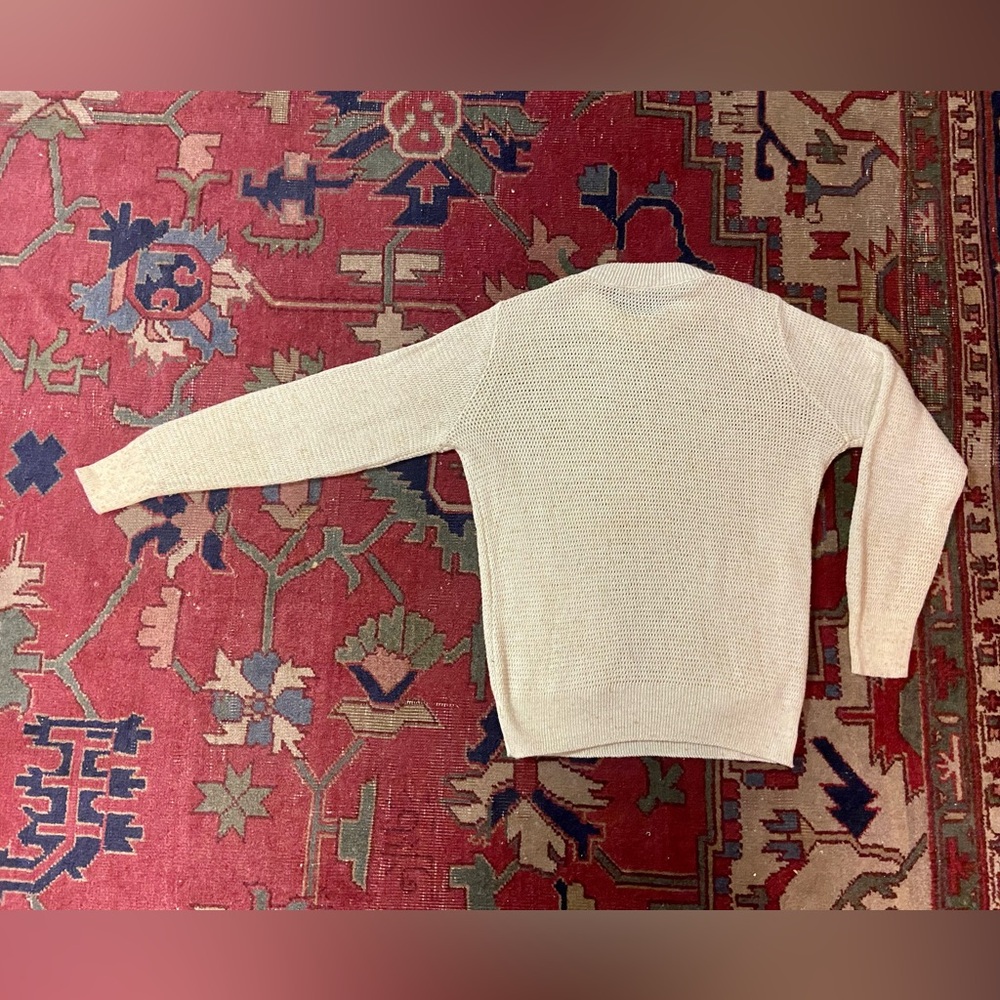 Vintage 1930s DEADSTOCK Men’s Sweatshirt D Pockets Waffle Knit Sweater Pullover - Picture 8 of 8